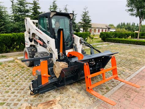 skid steer firewood processor video|skid steer mounted wood processor.